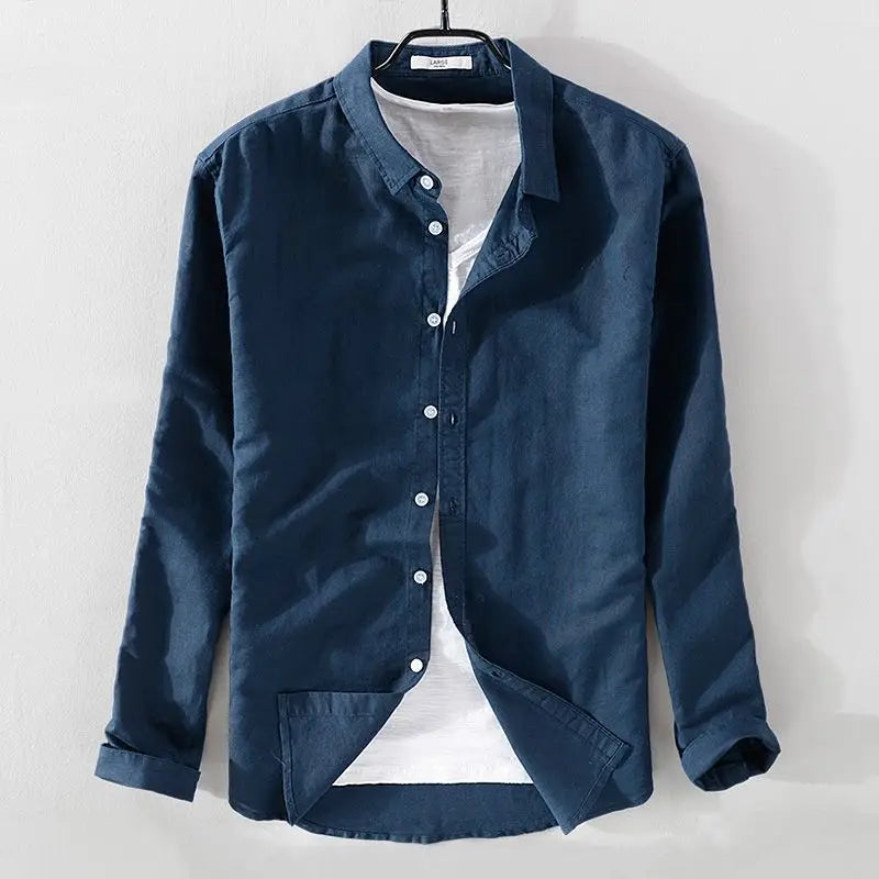 Men's Spring/summer Thin Linen Shirt