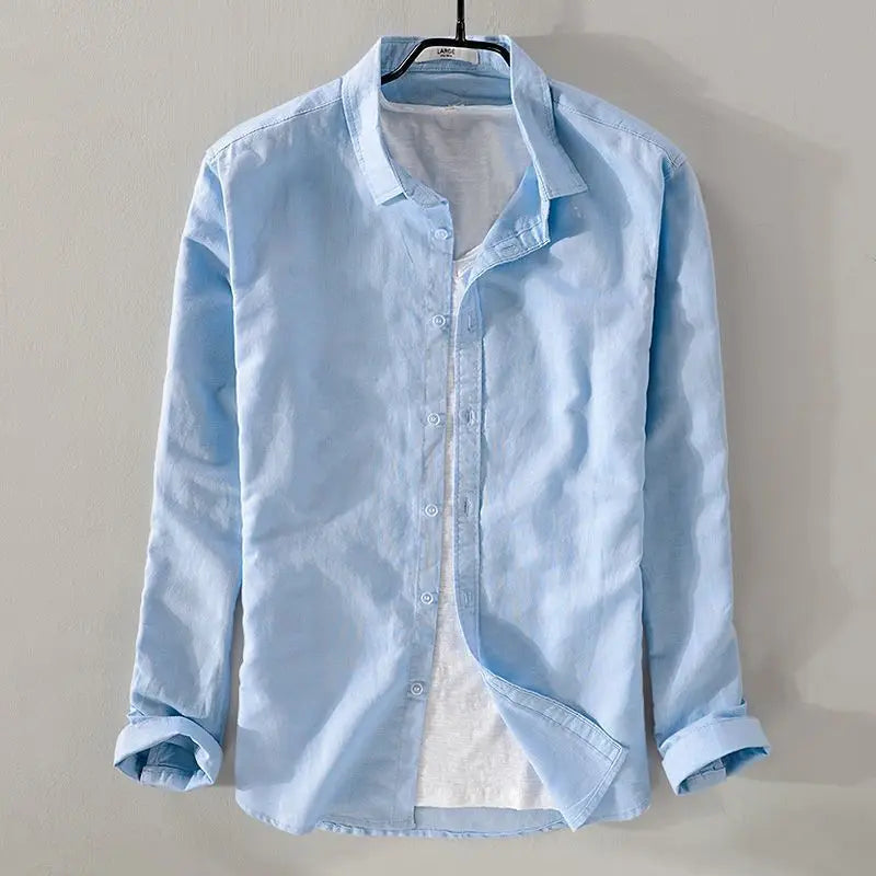 Men's Spring/summer Thin Linen Shirt
