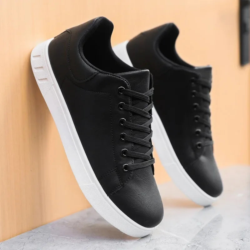 Casual Shoes British Leather Sneakers Flats Shoes Classic Men Leather Shoes Spring Summer New Trendy All-match Platform