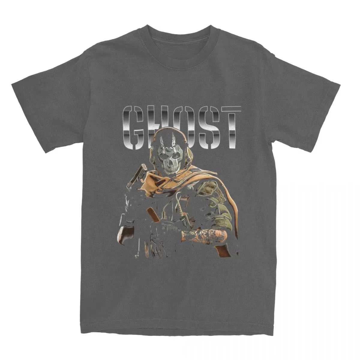 Call of Duty Ghost MW2 T-Shirt Men's Women Clothing O-neck Short Sleeve Top Trendy Streetwear Casual Cotton Summer Oversized Tee