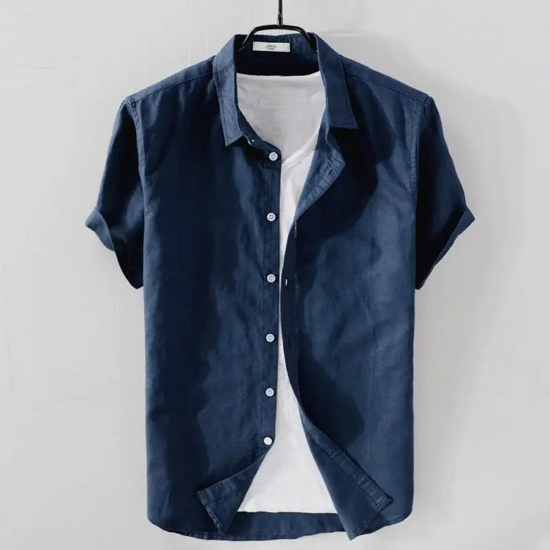 Men's Spring/summer Thin Linen Shirt