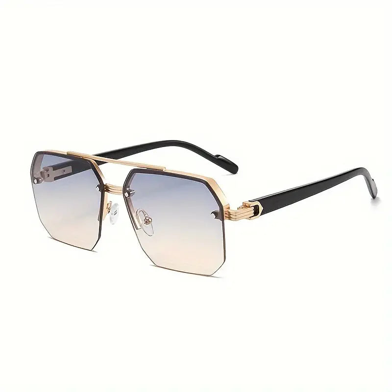 Classic Half-Frame Fashion Glasses for Men & Women - Vintage Style,