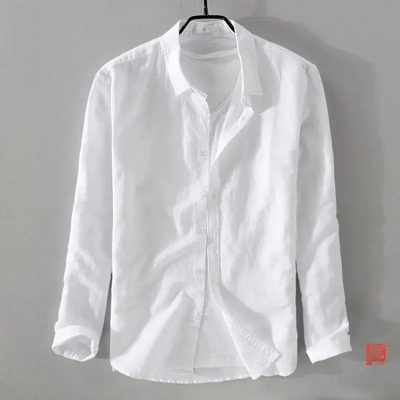Men's Spring/summer Thin Linen Shirt