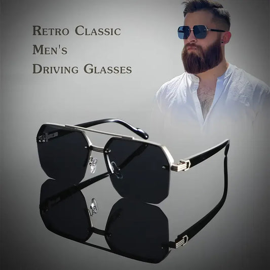 Classic Half-Frame Fashion Glasses for Men & Women - Vintage Style,