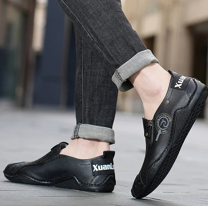 Man Casual Shoe Pu Leather New In Square Toe Shoes Men Size 45 Promotion Low Price Footwear Offer Classic Original Comfortable