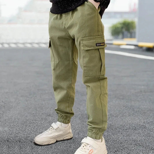 2025 NewBoys Pants Casual Long Style Trousers For Kids 3- 12 Years Old Teenage Children Sport Outdoor Pants