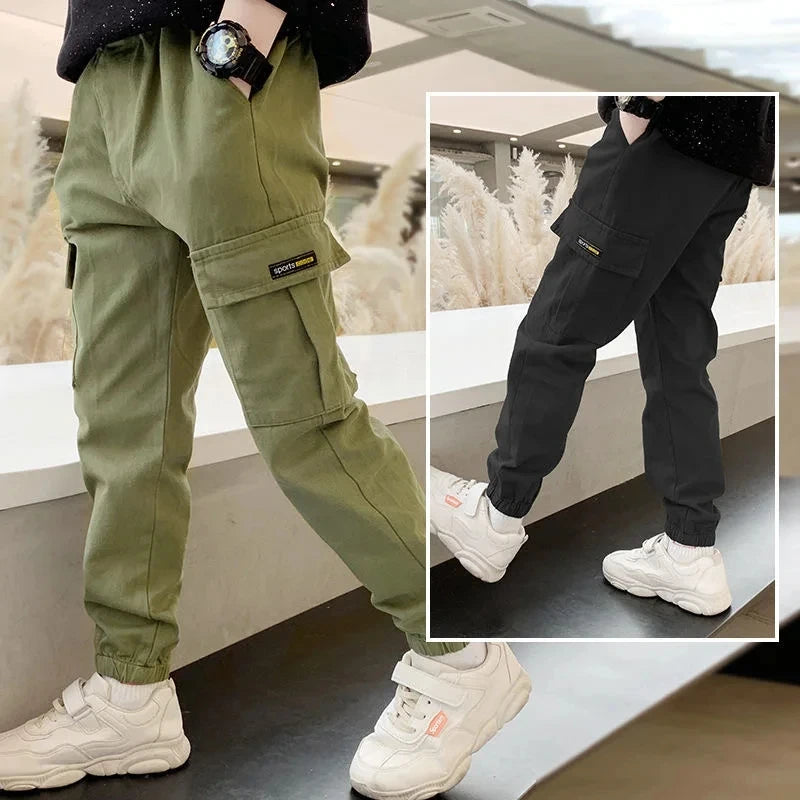 2025 NewBoys Pants Casual Long Style Trousers For Kids 3- 12 Years Old Teenage Children Sport Outdoor Pants