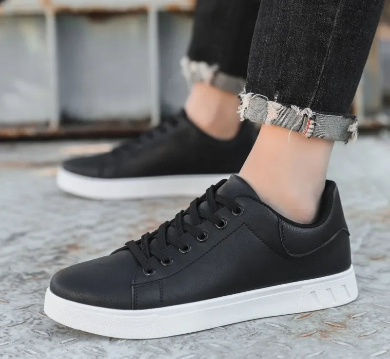 Casual Shoes  British Leather Sneakers Flats Shoes Classic Men Leather Shoes Spring Summer New Trendy All-match Platform