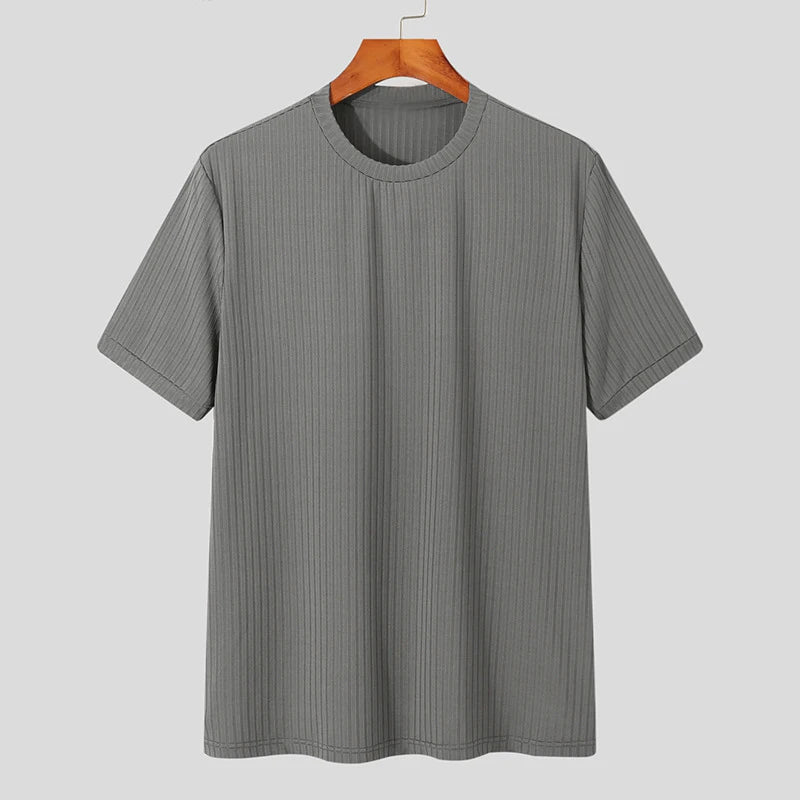 Men's Clothing Light Luxury T Shirt Leisure Long Sleev