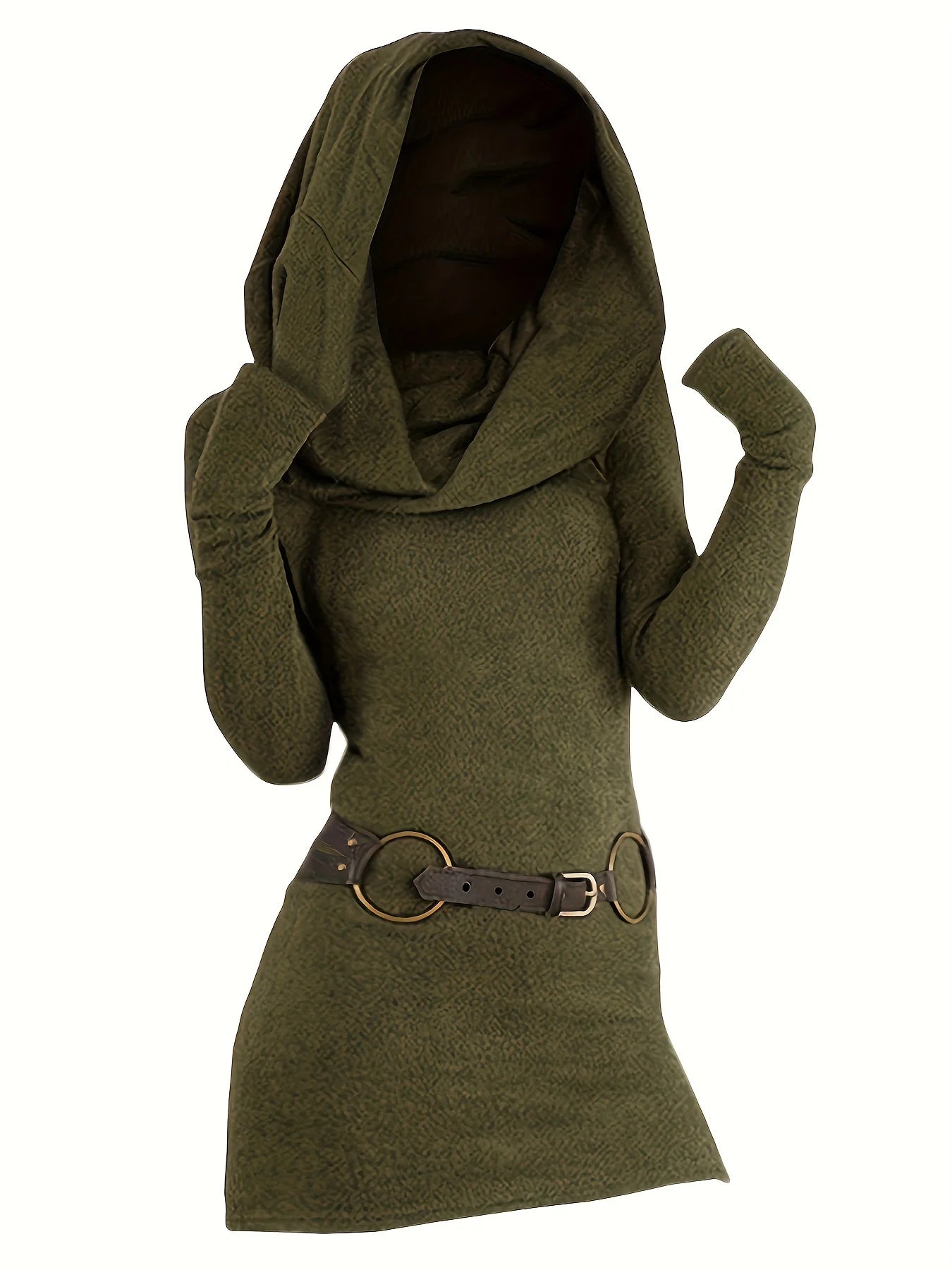 European and  fashion women's temperament commuter pile collar solid color knitted dress