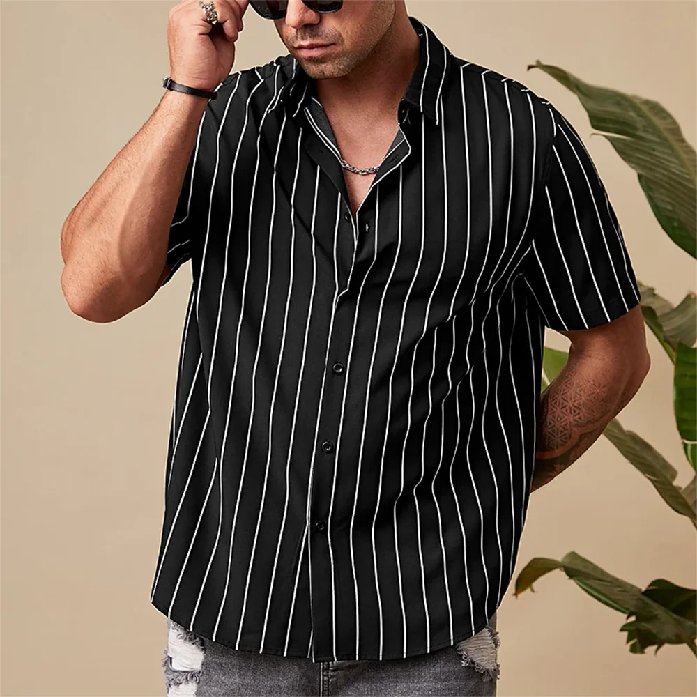 Summer Fashion Men's  Shirts Button