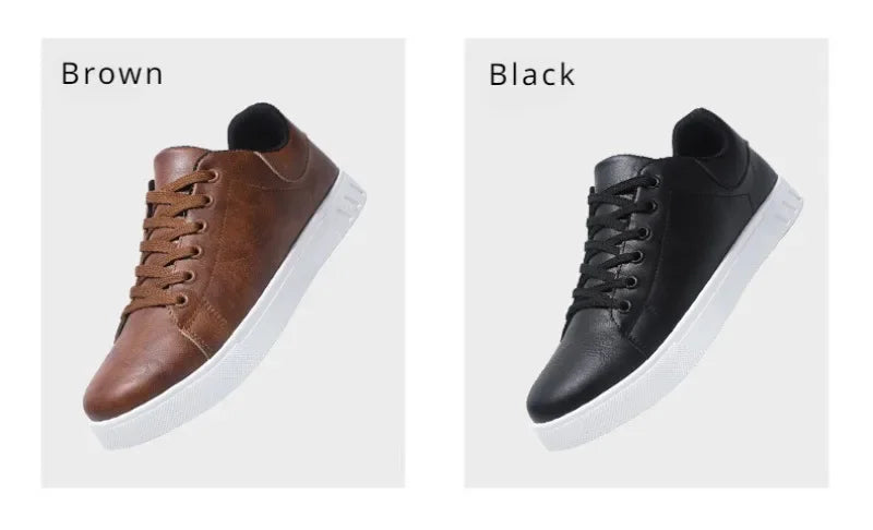 Casual Shoes  British Leather Sneakers Flats Shoes Classic Men Leather Shoes Spring Summer New Trendy All-match Platform