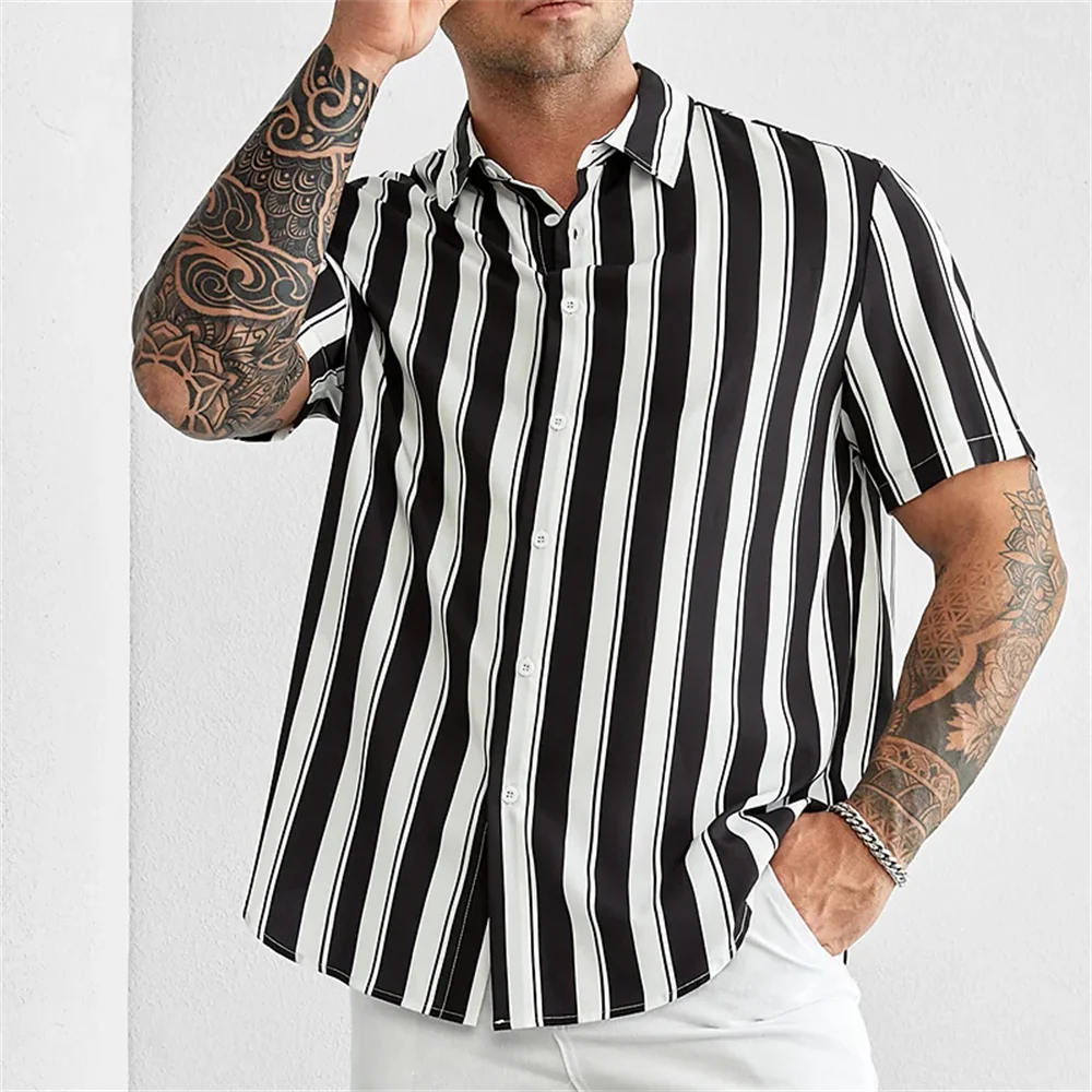 Summer Fashion Men's  Shirts Button