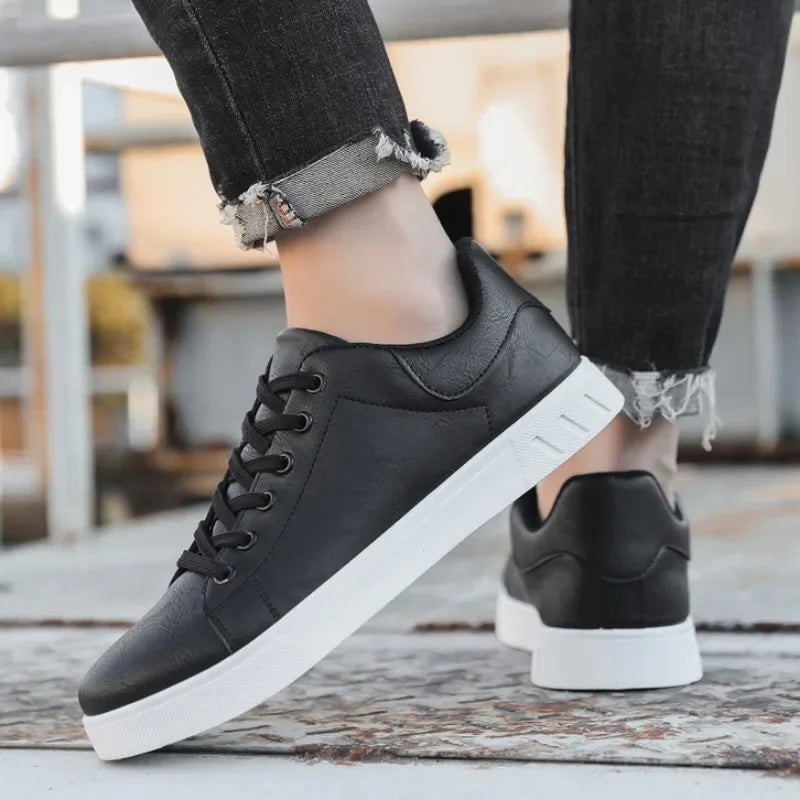 Casual Shoes  British Leather Sneakers Flats Shoes Classic Men Leather Shoes Spring Summer New Trendy All-match Platform