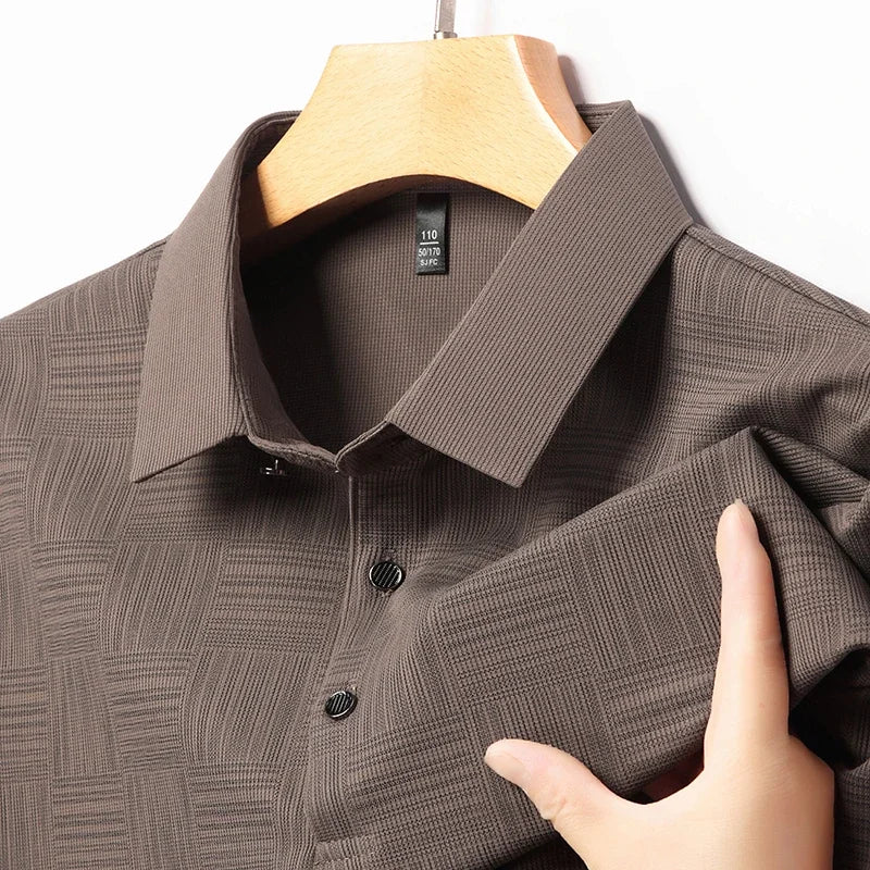 Men's Casual Short sleeved POLO Shirt Fashion Short sleeved Comfortable and Breathable Top