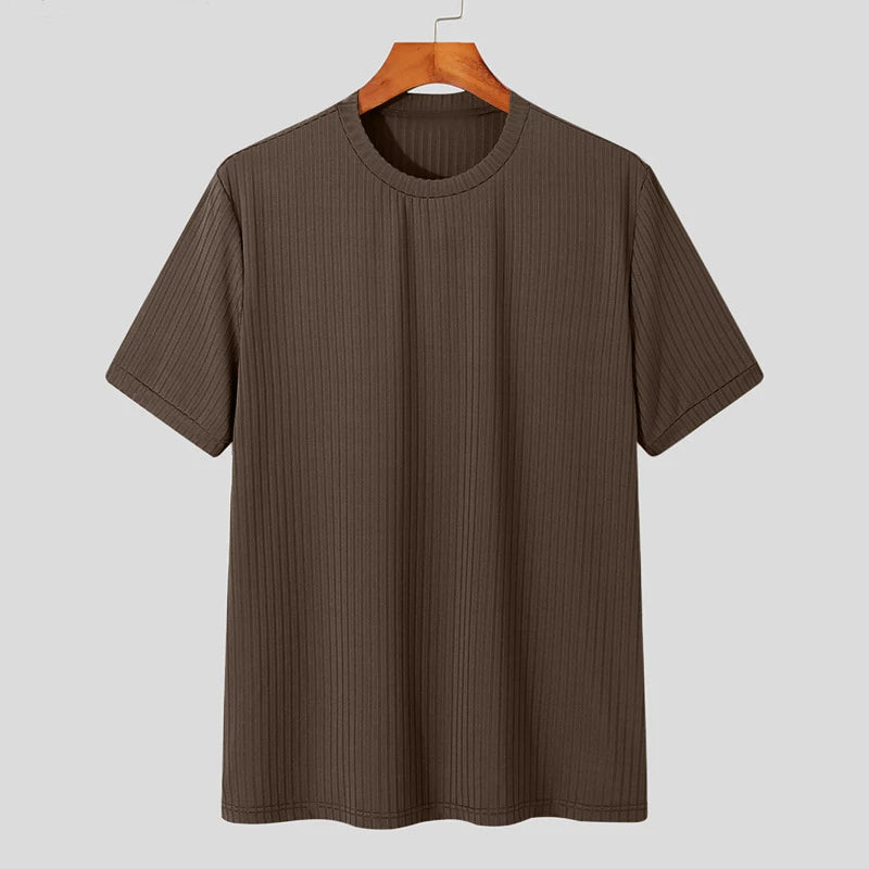 Men's Clothing Light Luxury T Shirt Leisure Long Sleev