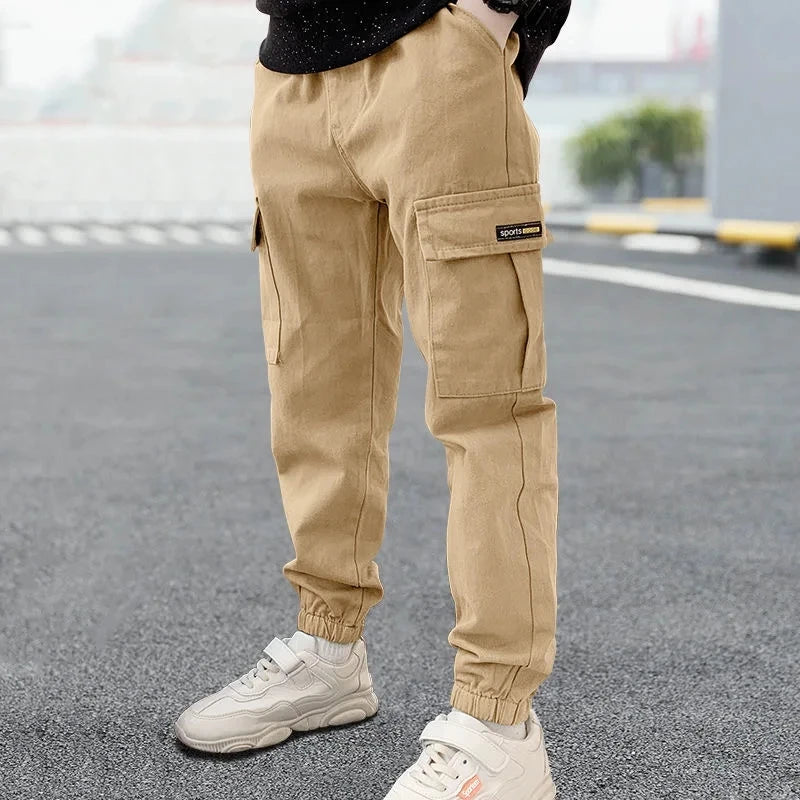 2025 NewBoys Pants Casual Long Style Trousers For Kids 3- 12 Years Old Teenage Children Sport Outdoor Pants