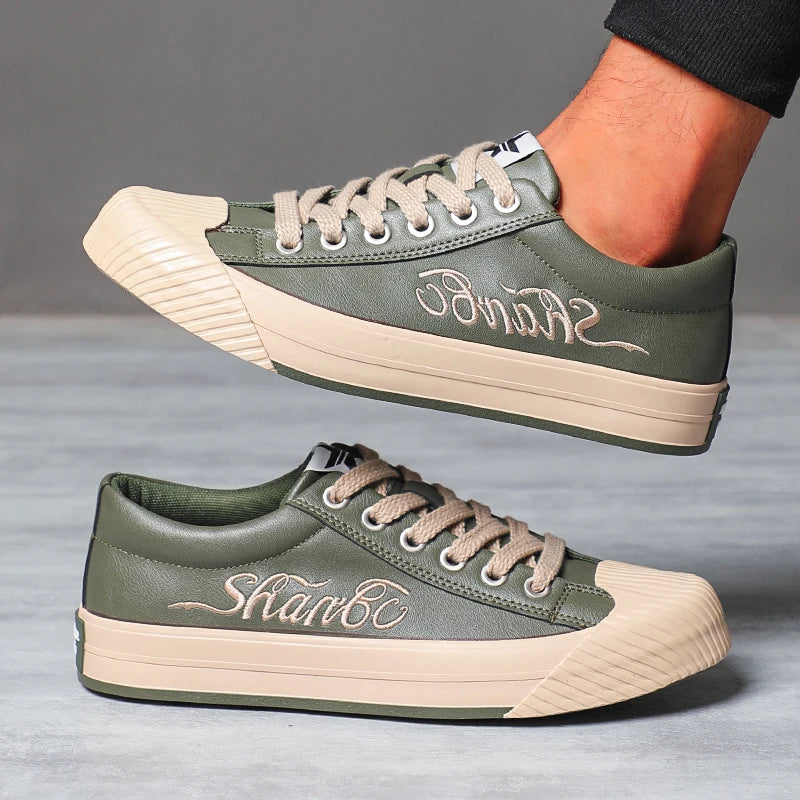 Casual Shoes Loafers British Leather Sneakers Flats Shoes Classic Men Leather Spring Summer Trendy All-match Platform SS24868