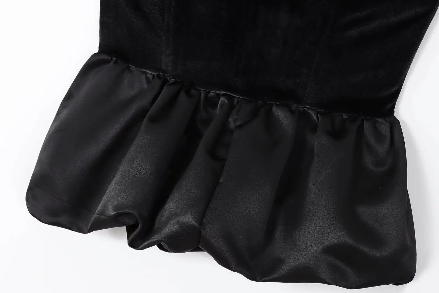 TFMLN New Velvet Women's Tops 2025 Spring Female Black Slim Sexy Splicing Harajuku Fashion Short Clothing