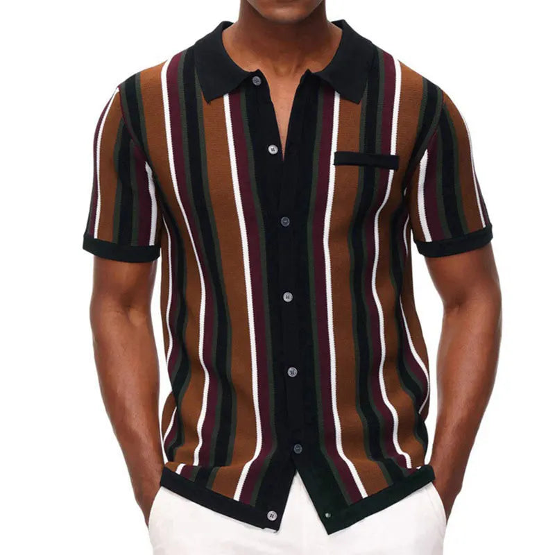 Summer Fashion Men's  Shirts Button