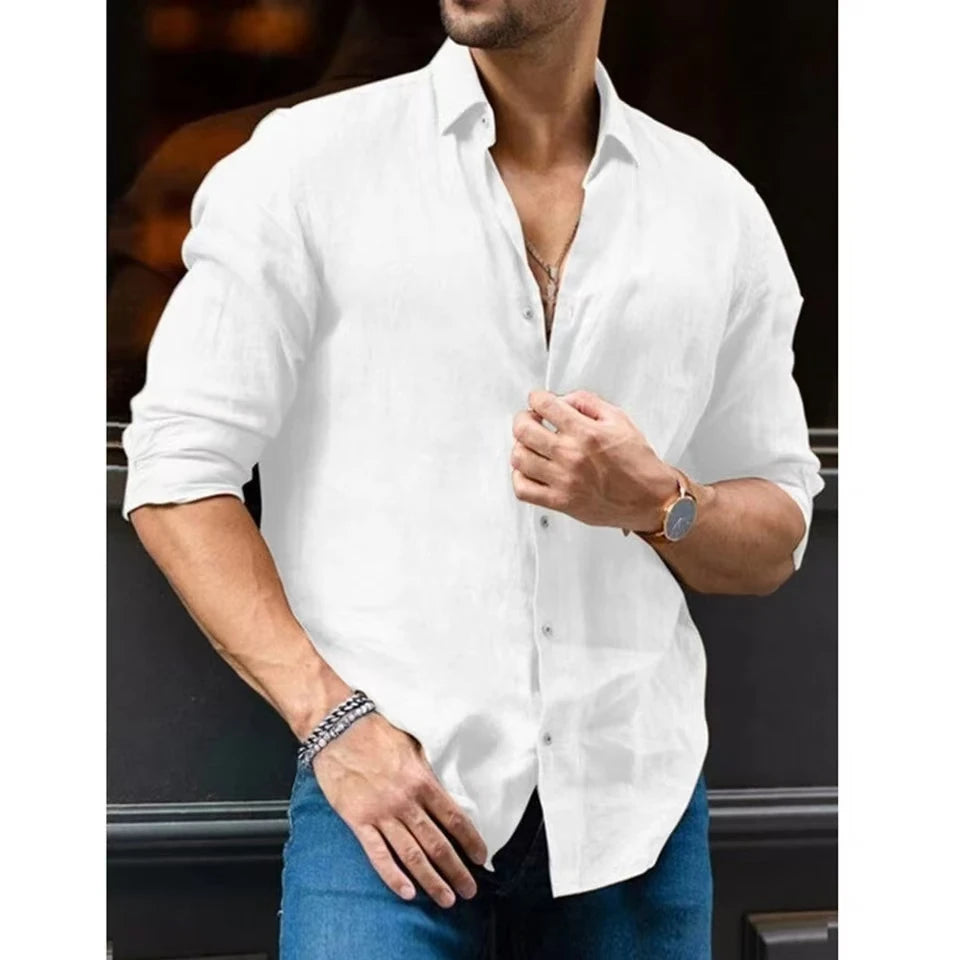 Men's Shirts Cotton Linen