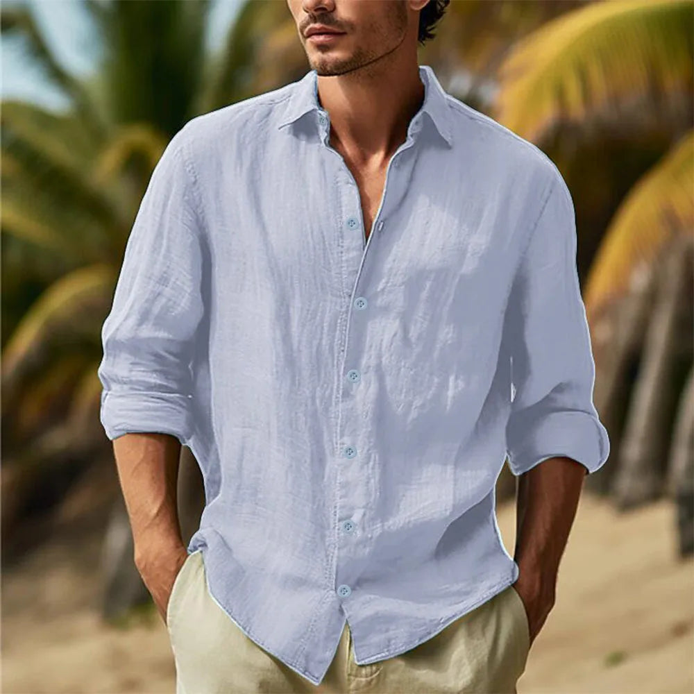 Men's Cotton Linen Shirts T