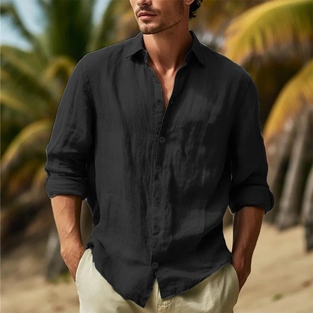 Men's Cotton Linen Shirts T
