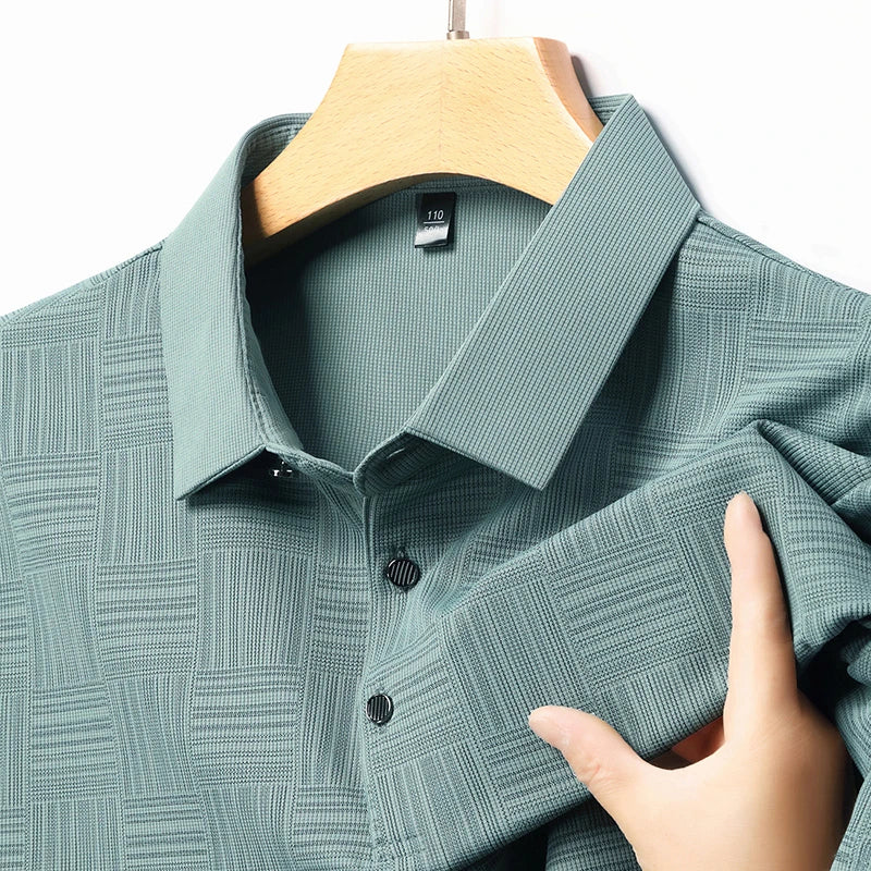 Men's Casual Short sleeved POLO Shirt Fashion Short sleeved Comfortable and Breathable Top