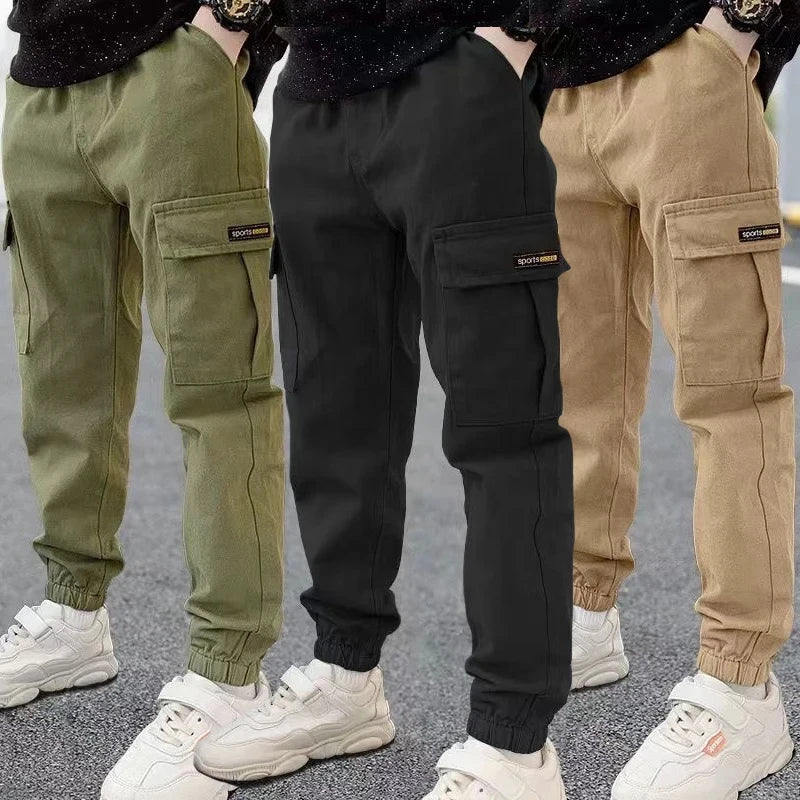 2025 NewBoys Pants Casual Long Style Trousers For Kids 3- 12 Years Old Teenage Children Sport Outdoor Pants