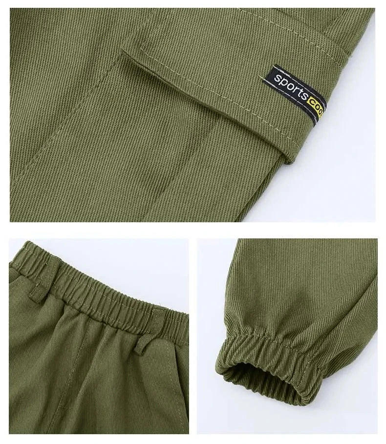 2025 NewBoys Pants Casual Long Style Trousers For Kids 3- 12 Years Old Teenage Children Sport Outdoor Pants