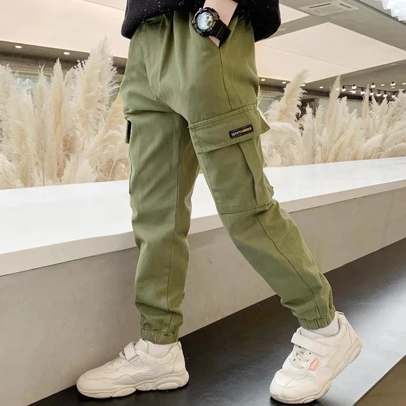 2025 NewBoys Pants Casual Long Style Trousers For Kids 3- 12 Years Old Teenage Children Sport Outdoor Pants