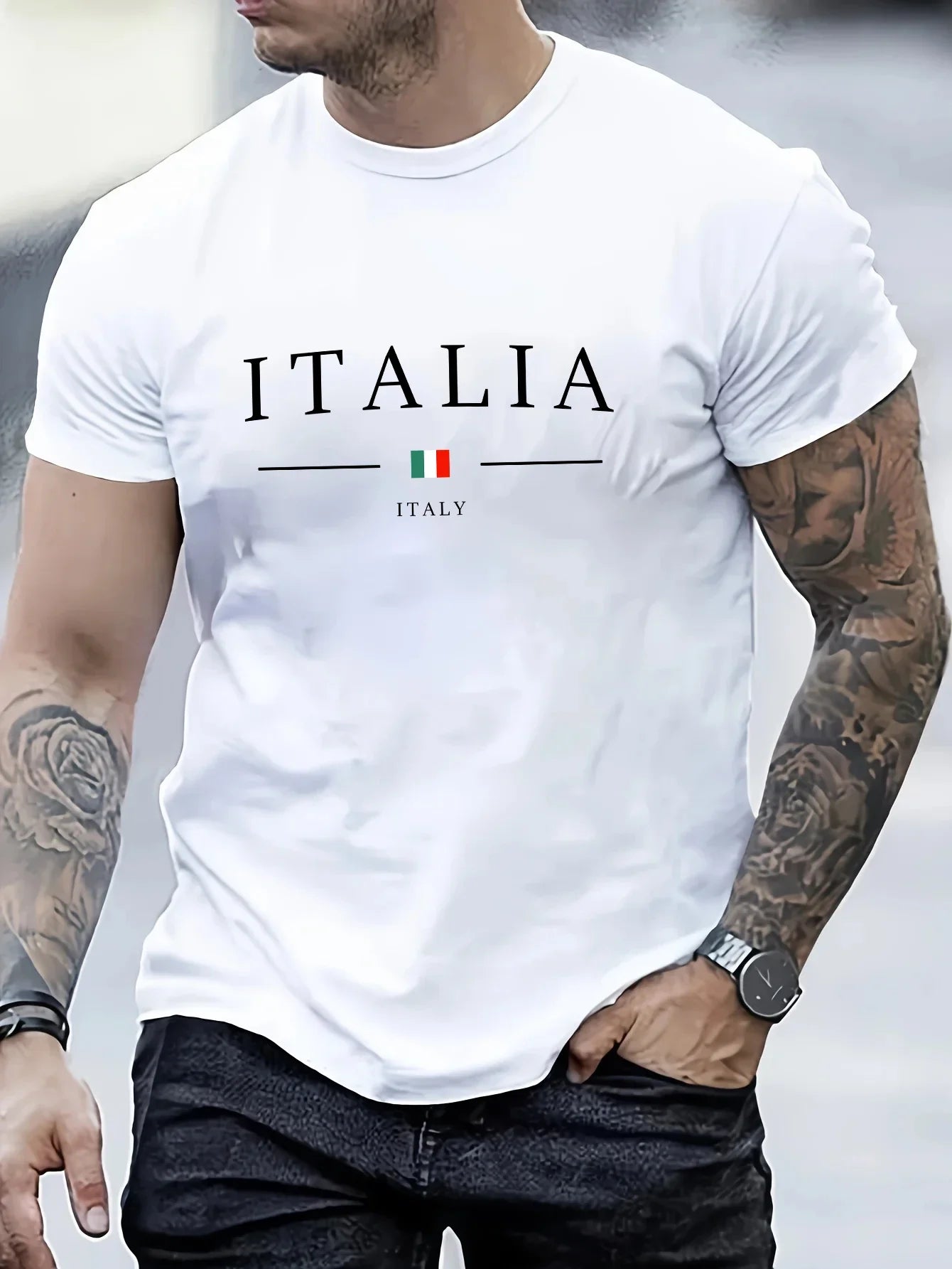 High Quality Men's Cotton T-shirt Print O-neck Hot Sale Short Sleeve Casual Jogging T-shirt Summer Comfortable Man Tees Clothing