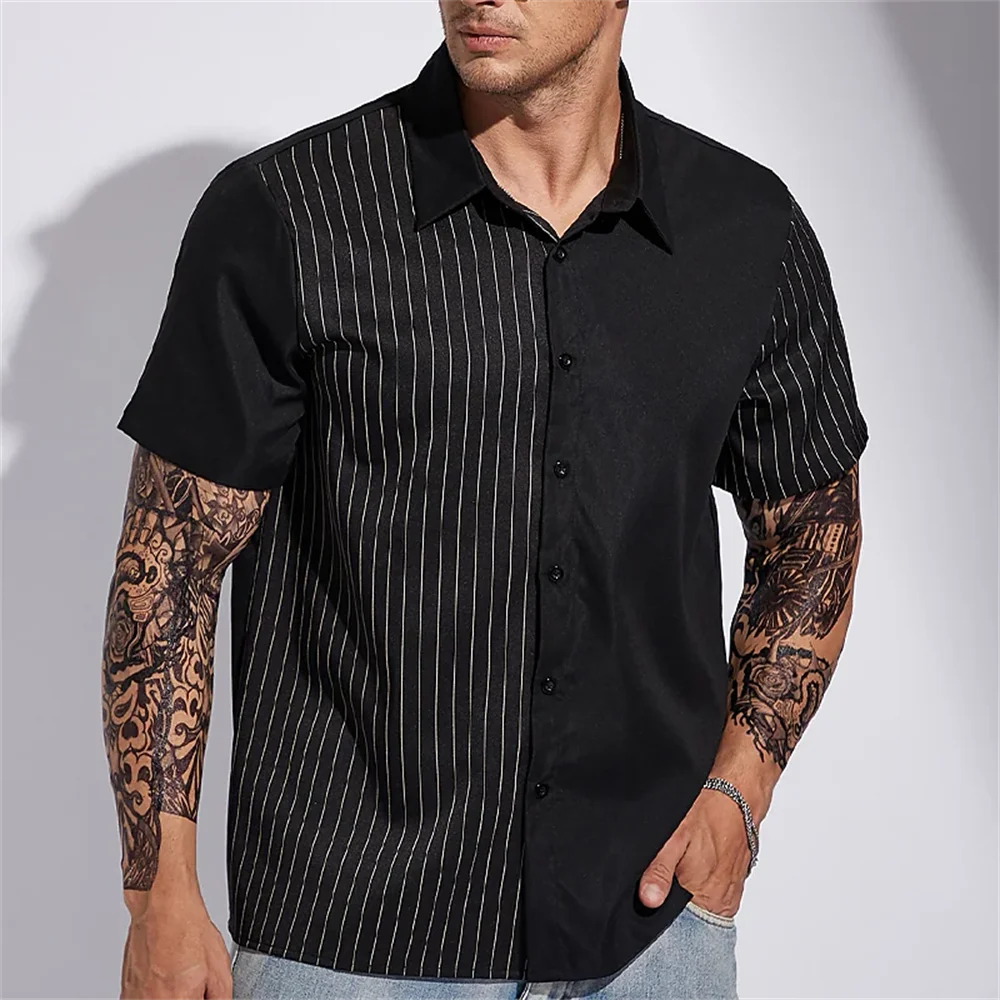 Summer Fashion Men's  Shirts Button