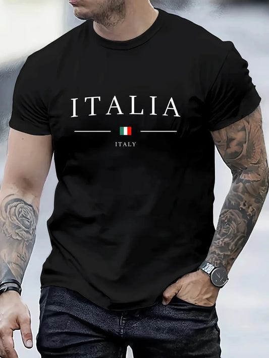 High Quality Men's Cotton T-shirt Print O-neck Hot Sale Short Sleeve Casual Jogging T-shirt Summer Comfortable Man Tees Clothing