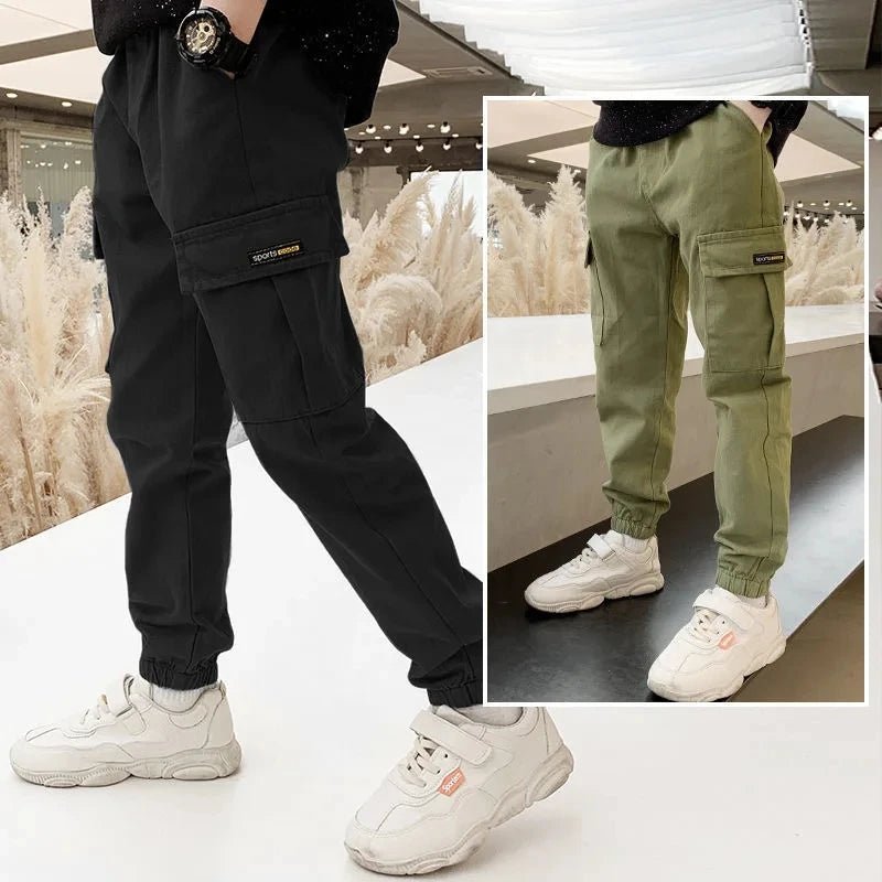 2025 NewBoys Pants Casual Long Style Trousers For Kids 3- 12 Years Old Teenage Children Sport Outdoor Pants