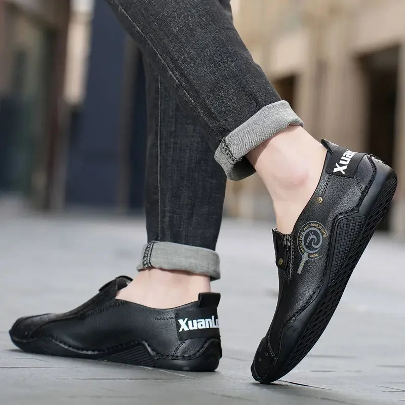 Man Casual Shoe Pu Leather New In Square Toe Shoes Men Size 45 Promotion Low Price Footwear Offer Classic Original Comfortable