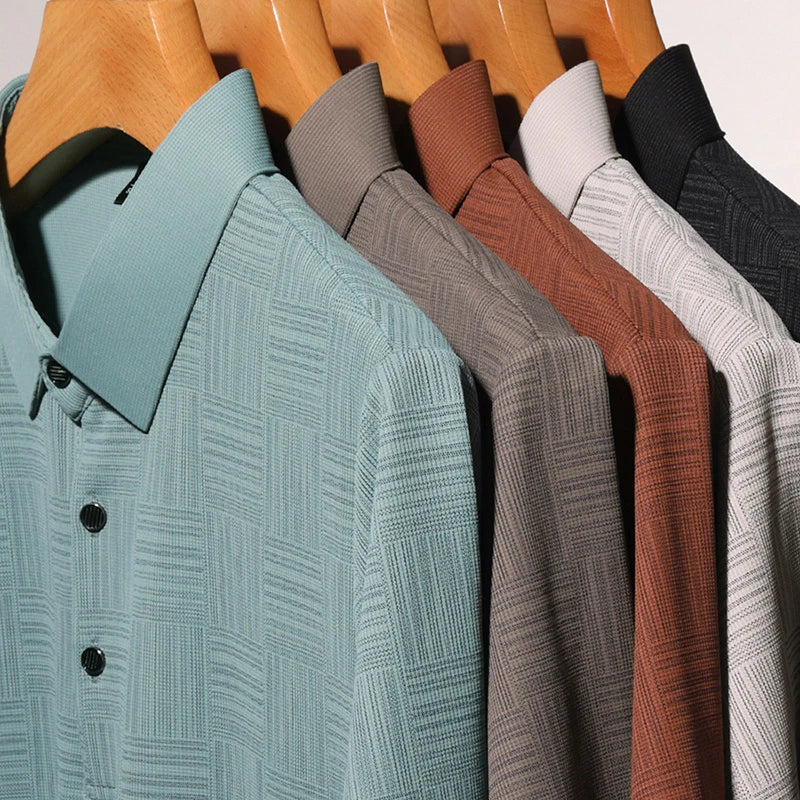Men's Casual Short sleeved POLO Shirt Fashion Short sleeved Comfortable and Breathable Top