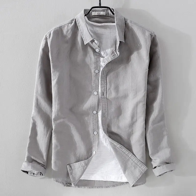 Men's Spring/summer Thin Linen Shirt