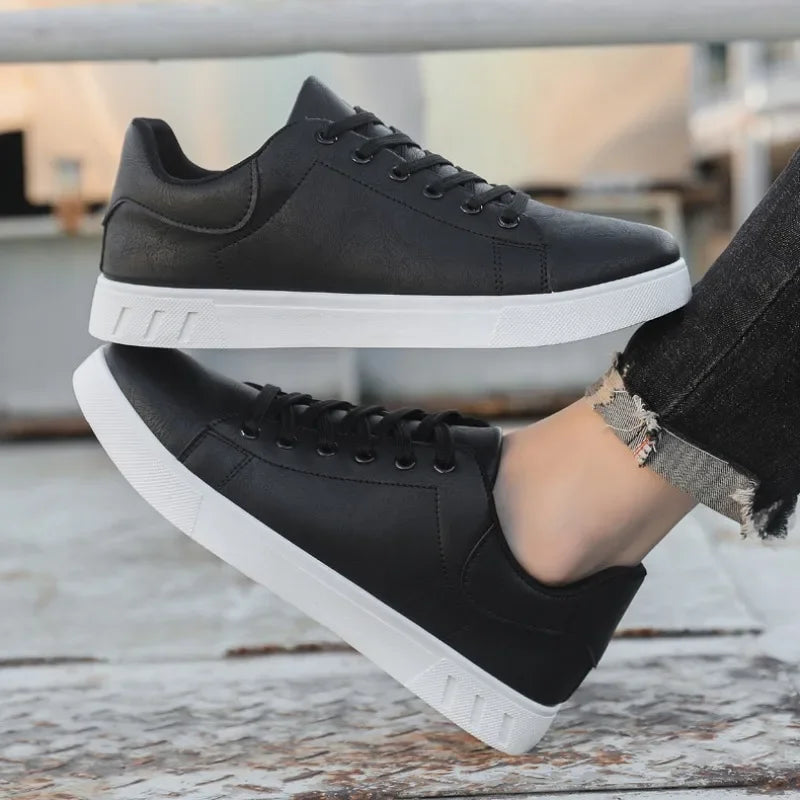 Casual Shoes  British Leather Sneakers Flats Shoes Classic Men Leather Shoes Spring Summer New Trendy All-match Platform