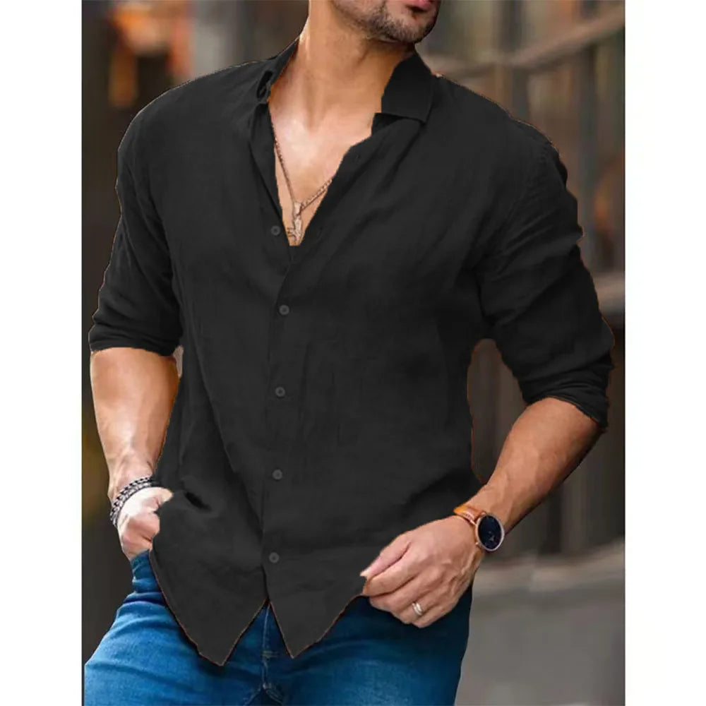 Men's Shirts Cotton Linen
