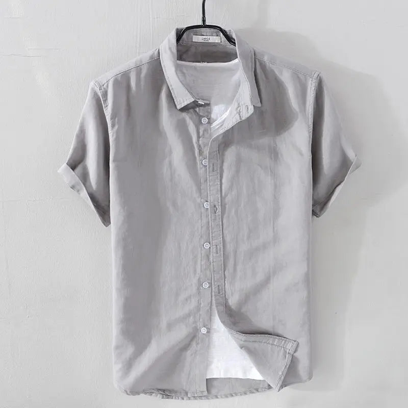 Men's Spring/summer Thin Linen Shirt