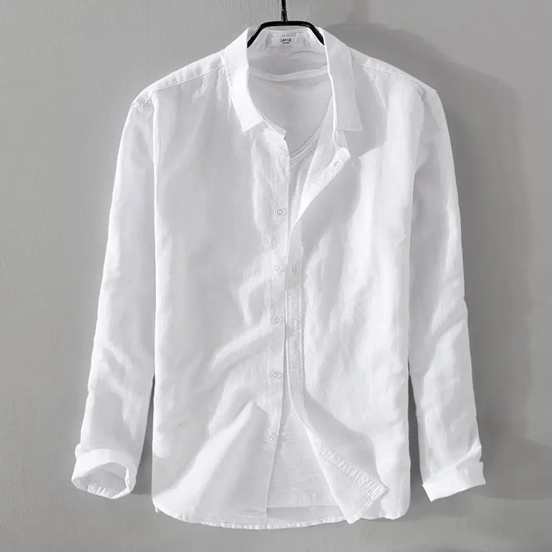 Men's Spring/summer Thin Linen Shirt