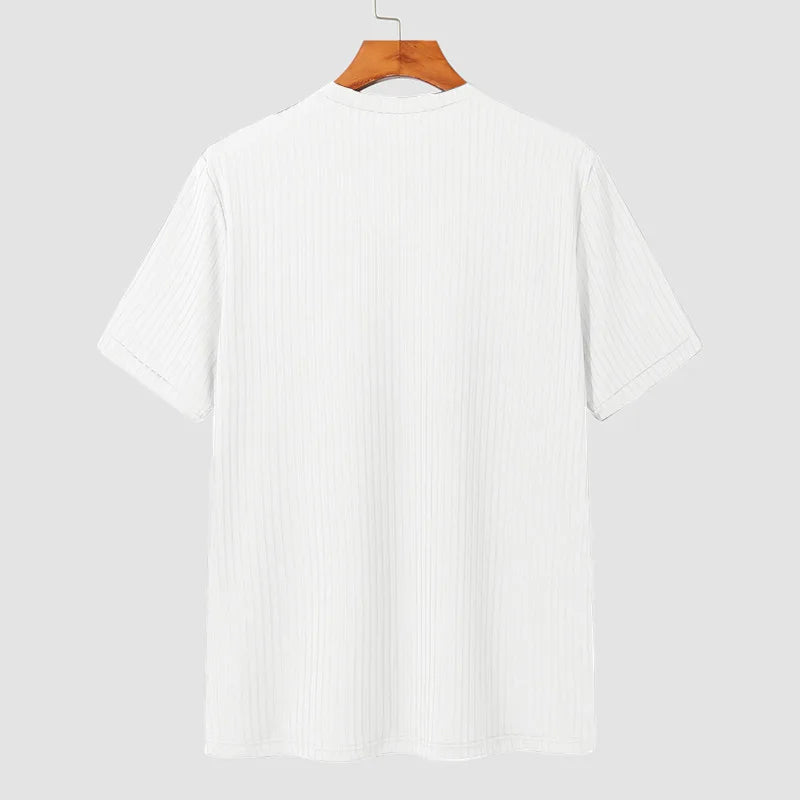 Men's Clothing Light Luxury T Shirt Leisure Long Sleev
