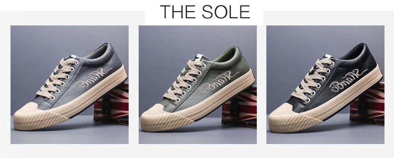 Casual Shoes Loafers British Leather Sneakers Flats Shoes Classic Men Leather Spring Summer Trendy All-match Platform SS24868