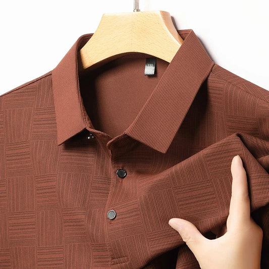 Men's Casual Short sleeved POLO Shirt Fashion Short sleeved Comfortable and Breathable Top