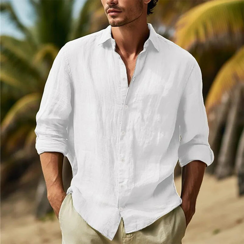 Men's Cotton Linen Shirts T