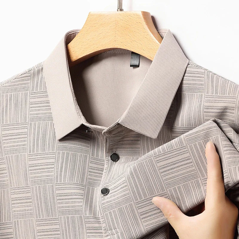 Men's Casual Short sleeved POLO Shirt Fashion Short sleeved Comfortable and Breathable Top