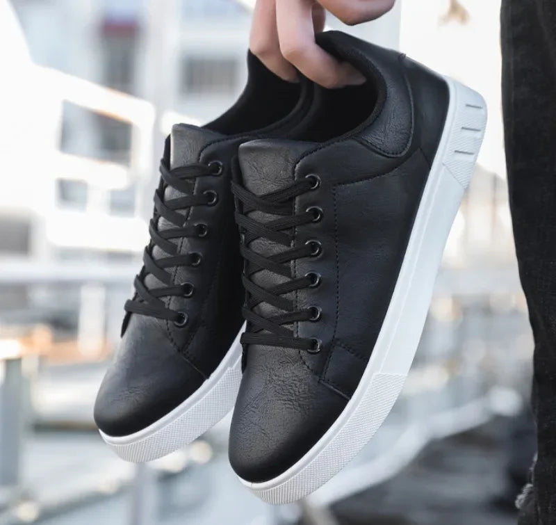 Casual Shoes  British Leather Sneakers Flats Shoes Classic Men Leather Shoes Spring Summer New Trendy All-match Platform