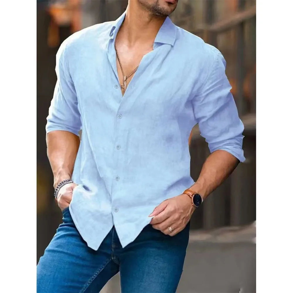 Men's Shirts Cotton Linen