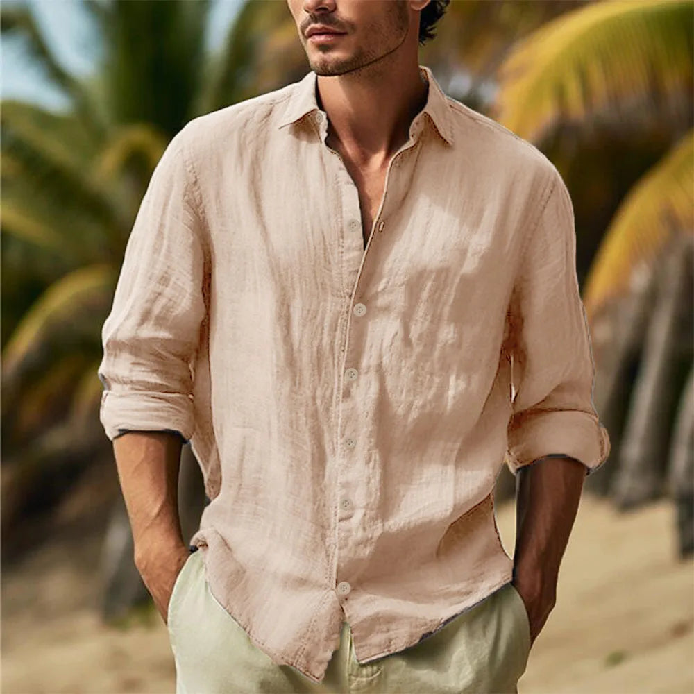 Men's Cotton Linen Shirts T